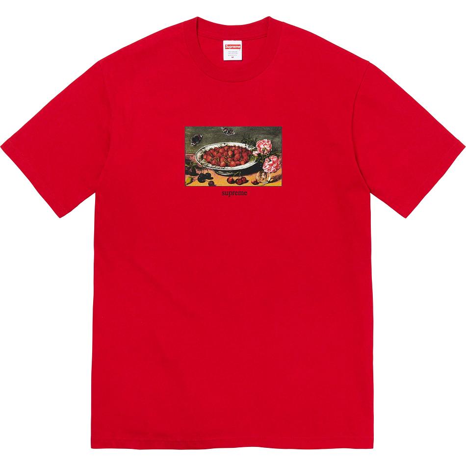 Camiseta Supreme Strawberries Tee Rojas | Supreme 379EX